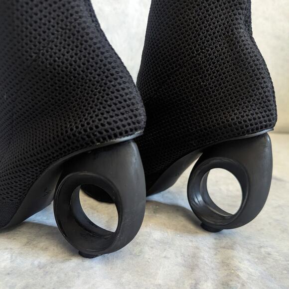 Burberry Kimberly Sculpt-Heel Sock Bootie in Black, Size 36 - Picture 10 of 14